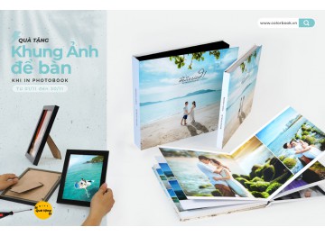 In Photobook nhận Quà tặng Khung Ảnh để bàn